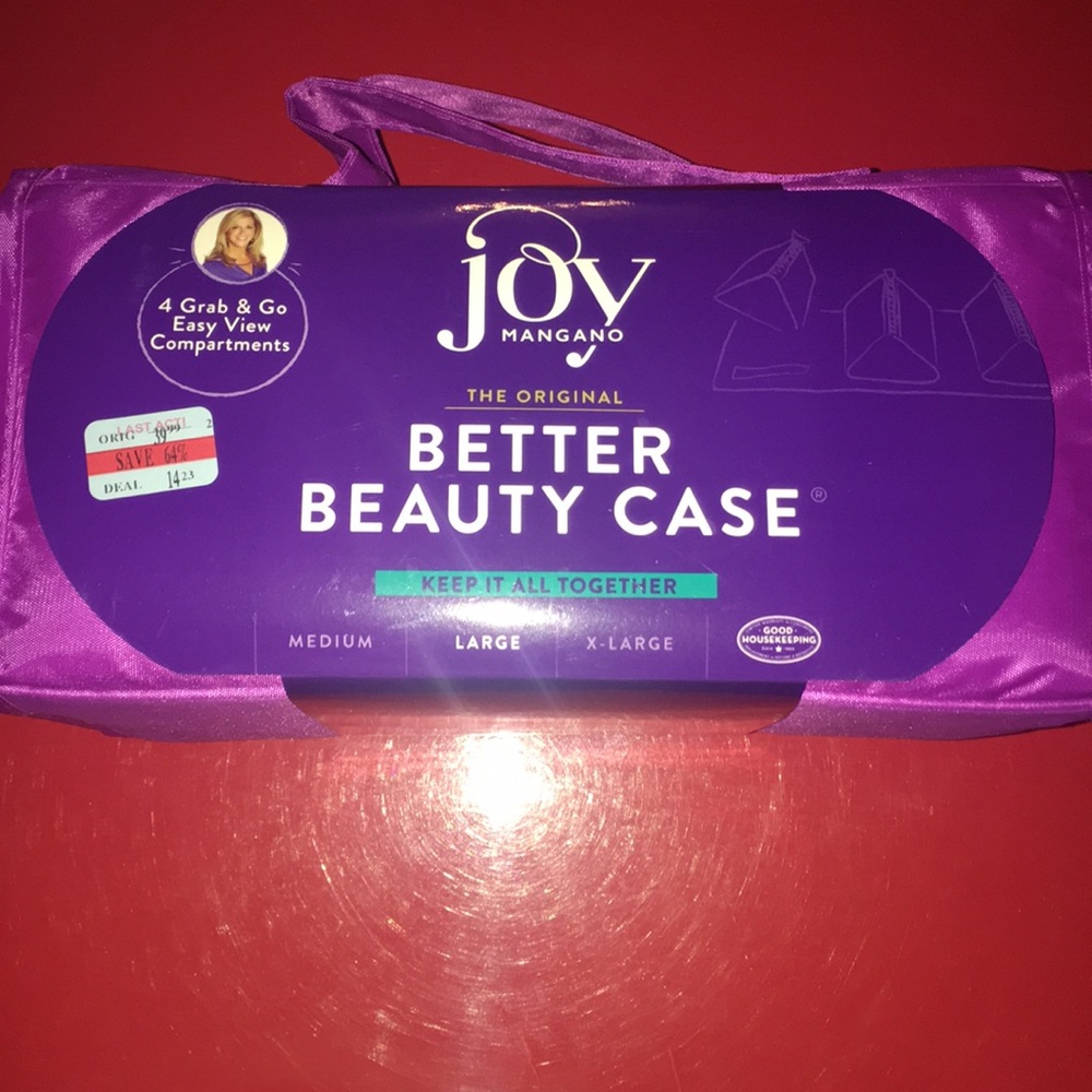 New Joy Mangano Better Beauty Case Large Purple